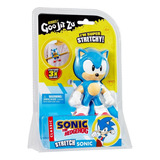 Figura Flexible Heroes Of Goo Jit Zu Sonic Blue Elástico