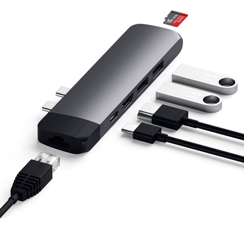 Adaptador Satechi Usb Type-c Pro Hub Con Ethernet