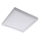 Foco Led Cuadrado 24w Sobrepuesto 22x22  Luz Calida 220v