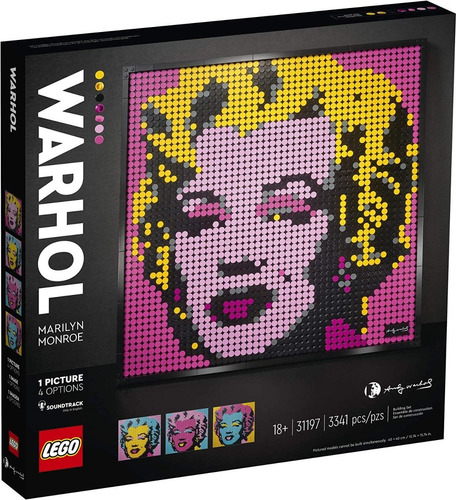 Lego Art Andy Warhol's Marilyn Monroe 31197 - Kit De Constru