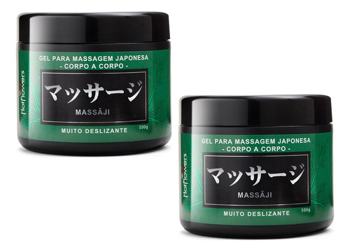  Gel Para Massagem Japonesa Nuru Massaji Combo 2 Unidades Fragrância Neutro Tipo De Embalagem Pote