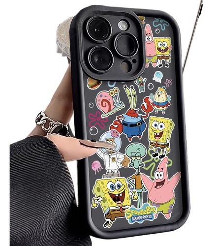 Estuche De Teléfono Lovely Spongebobs Para iPhone 14, 15, 13