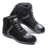 Bota Moto Protecciones Gamuza Solco City Bike