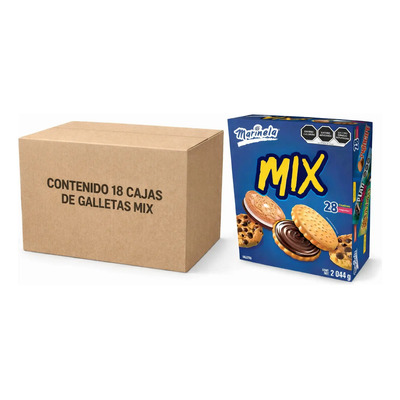 Marinela Mix 28 Príncipe Plativolos Triki 2.1 Kg Pack 18 | Envío gratis