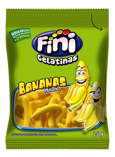 Bala Fini Bananas 250g Original Gelatina Goma Promoção 