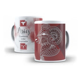 Caneca Xícara Signo Áries - Porcelana 325ml Md84