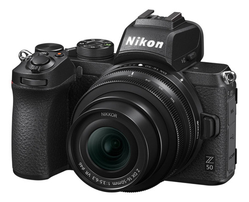 Camara Nikon Z50 Mirrorless Con Lente 16-55mm - Profesional Color Negro