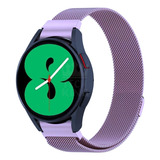 Pulseira Metal Aço Inoxidável Para Samsung Watch 4 40mm Cor Lilás