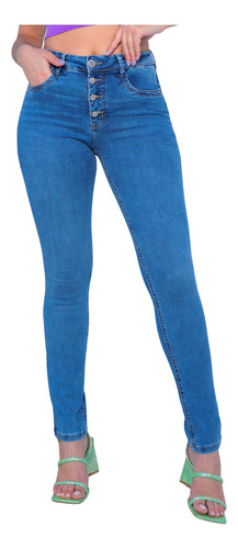 Calça Jeans Skinny Feminina Lavagem Clara