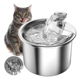 Fuente De Agua Para Gato, 304 Acero Inoxidable Bebedero