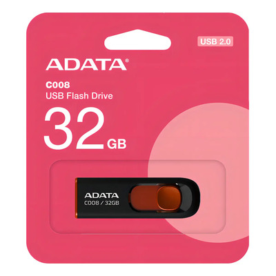 Adata Classic C008 Memoria USB color negro y rojo 32GB | Envío gratis