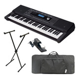 Kit Teclado Arranjador Roland E-x20a +bag Stand Pedal