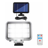 Lampara Solar 6 Cob Reflector Recargable Sensor Fotocélula