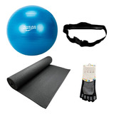 Kit Pilates Ahead Sports - Tapete De Yoga + Meia + Bola 