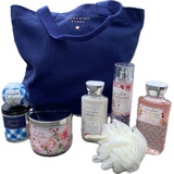 Bath And Body Works Gingham Bolsa De Regalo Con 7 Piezas