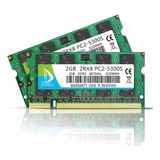 Memoria Ram Ddr2 Gamer Color Verde  4gb 2x2gb Duomeiqi Yim2g5300sgreen