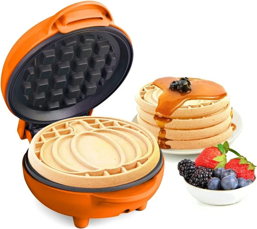 Wafflera Mini En Forma De Calabaza Mymini Pumpkin Waffle Ma 