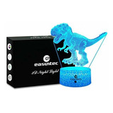 Lampara De Mesa Led Forma De Dinosaurio Con Control Remoto