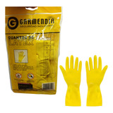 Guantes Multiuso De Latex Para Uso Domestico Color Amarillo