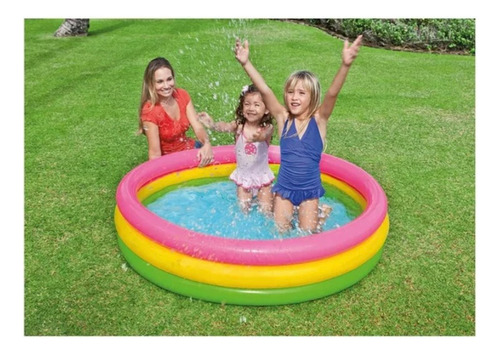 Alberca Inflable Aros Grande Intex Juegos Niños Piscina