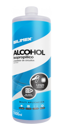 Silimex Alcohol 1000, Alcohol Isopropilico 1 Litro