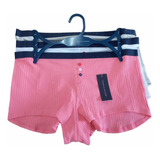 Set De 3 Boxer Para Mujer Tommy Hilfiger Original Talla M