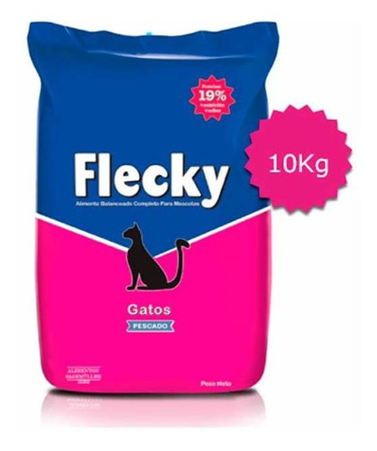 Pack X 3 Unid Alimento Animales  Gato 10 Kg Flecky Alimento