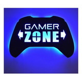 Quadro Led Painel Luminoso Rgb Gamer Game Zone Decoração 
