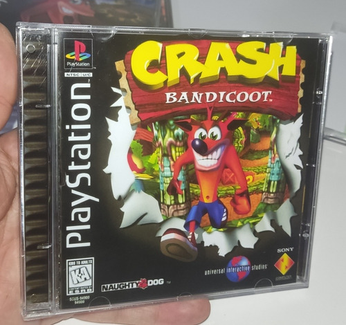 Crash Bandicoot Playstation Patch Midia Preta