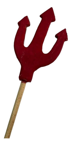 Tridente Rojo Diablo/satanás 105 Cm Respuesta Para Figura 