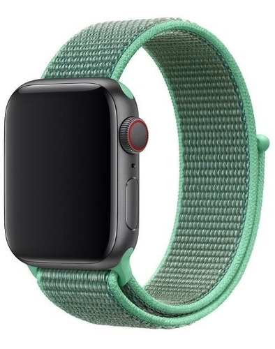 Malla Verde Agua Compatible Apple Watch Serie 5 De 40mm 