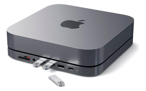 Hub Stand Satechi Para Mac Mini Usb-a Usb-c Jack 3.5 Sd