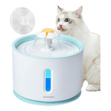 Bebedero Para Gato, 2.4l Plástico Fuente De Agua Para Perros