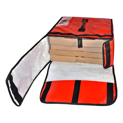 Bolsa Térmica 4 Cajas Pizza 18 Bolsa Pizza Color Negro. Color Rojo | Meses sin interés