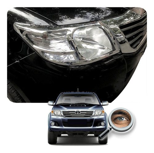 Hilux 2012+/ 2 Aros Cromados Luces Delanteras Tuningchrome