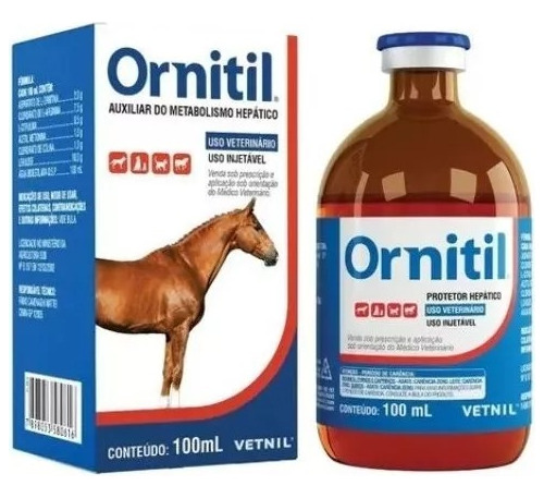 Ornitil 100 Ml - Vetnil ( Protetor Hepático Caes, Equinos )