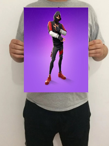 Pôster Fortnite Skin Ikonik 43x32 Cm