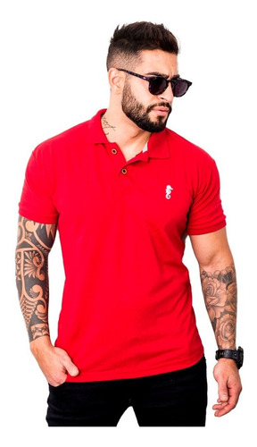 Camisa Polo Preta Masculina Polo Marine