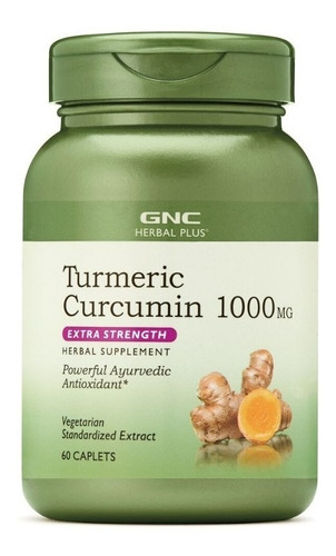 Gnc I Herbal Plus I Turmeric Curcumin I 1000mg I 60 Capsules