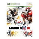 Jogo Madden Nfl 10 - Xbox 360 - Original - Mídia Física