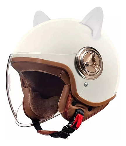 Casco Motocicleta Half-helmet Para Hombres Y Mujeres 2023
