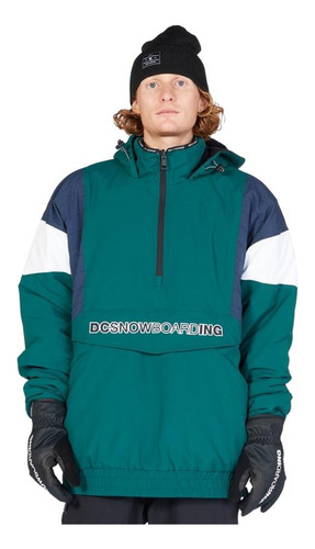 Chaqueta Snowboard Hombre Dc Transition Reversible Verde