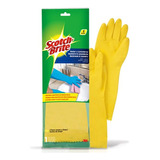 Guantes Manga Larga Baño Y Lavandería 3m Scotch Brite X 6un