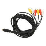 Cable Mini Din A 6 Rca, Señal Clara, Sonido Estable De 9 Pin