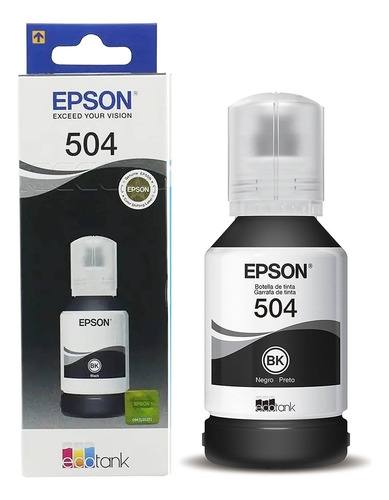 Tinta Epson 504 Preta Original Ecotank