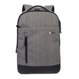 Mochila Notebook 15,6 Zom Zb-200j Impermeable Reforzada Gris