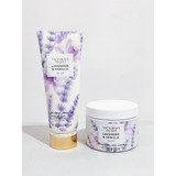 Victoria's Secret Kit Lavender Vanilla Creme + Esfoliante 