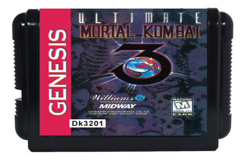 Mortal Kombat 3 Ultimate Cartucho Sega Cap-gtia