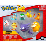 Battle Figure Multipack Pokémon 8 Figuras Charmander Pikachu