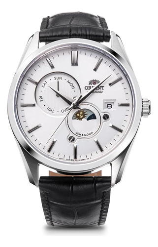 Reloj Para Hombre Orient Contemporáneo Sol Y Luna Rn-ak0305s